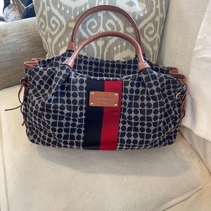 Kate spade black/white spotted design purse